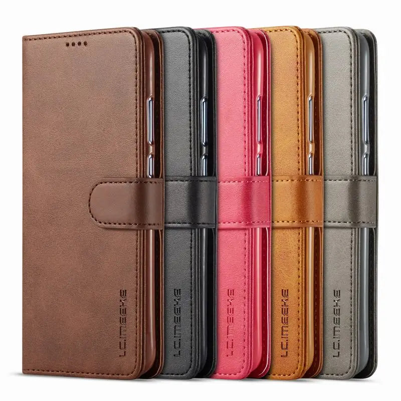 Leather case to protect the Huawei Honor with a wallet case function 