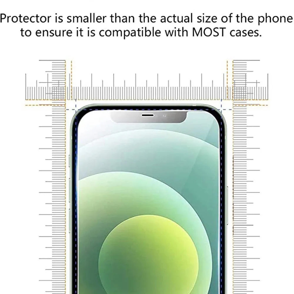 Modernes Schutzglas für das iPhone (4 Stück)