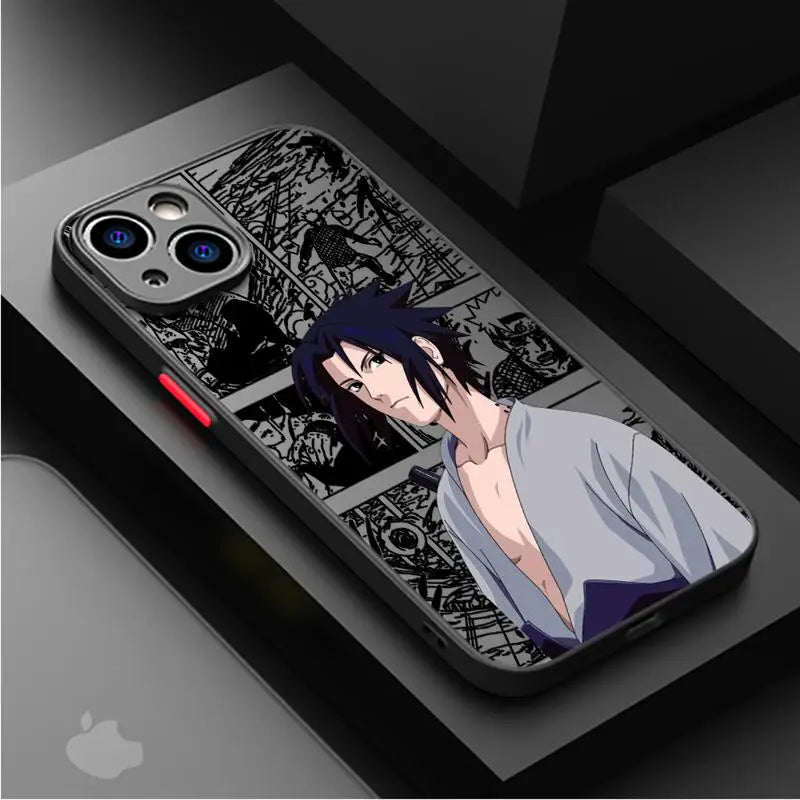 Anime Naruto Cover für das iPhone: Sasuke Uchiha, Naruto Uzumaki, Itachi Uchiha, Gaara, Naruto Uzumaki Rücken, Kakashi Hatake