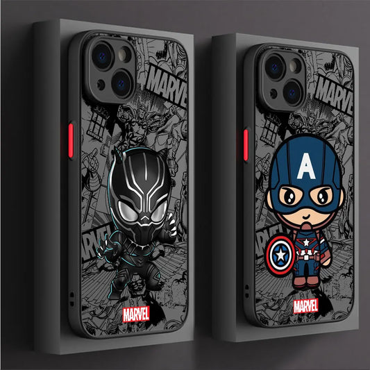 Marvel Handyhülle: Groot, Spiderman, Deadpool, Captain America, Iron man, black Panther für das iPhone