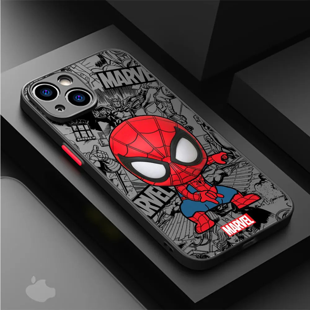 Marvel Handyhülle: Groot, Spiderman, Deadpool, Captain America, Iron man, black Panther für das iPhone