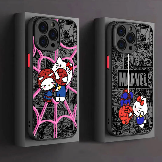 Handyhülle für das iPhone: Spiderman X Hello kitty