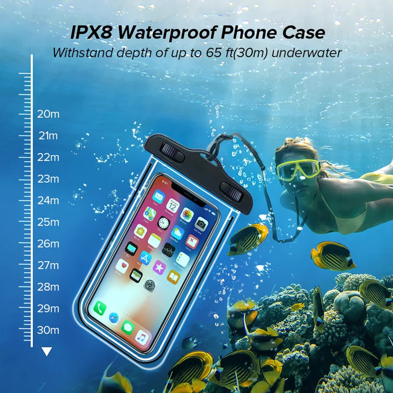 Universelle Unterwasser-Handy-Schutztasche für das iPhone