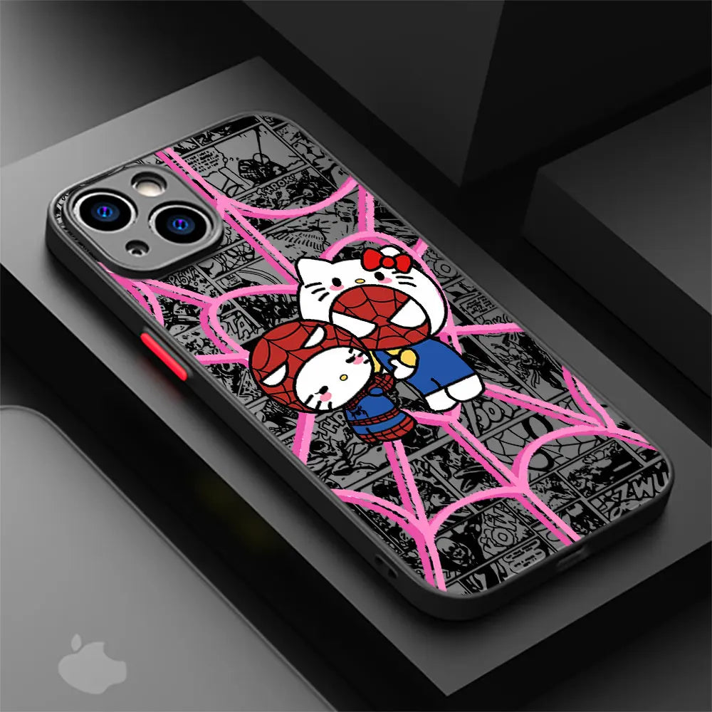 Handyhülle für das iPhone: Spiderman X Hello kitty